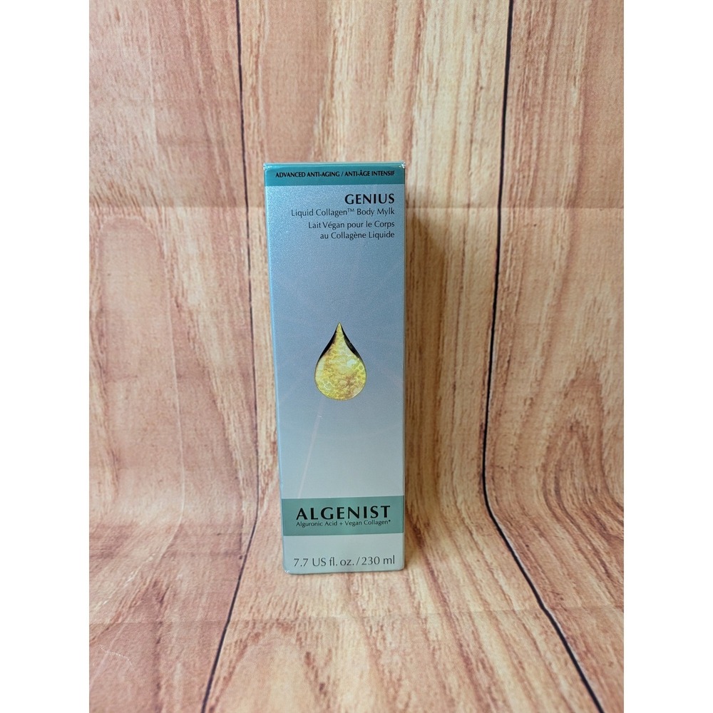 Algenist Genius Liquid Collagen Body Mylk 7.7oz Anti-Aging Vegan Alguronic‎ Acid
